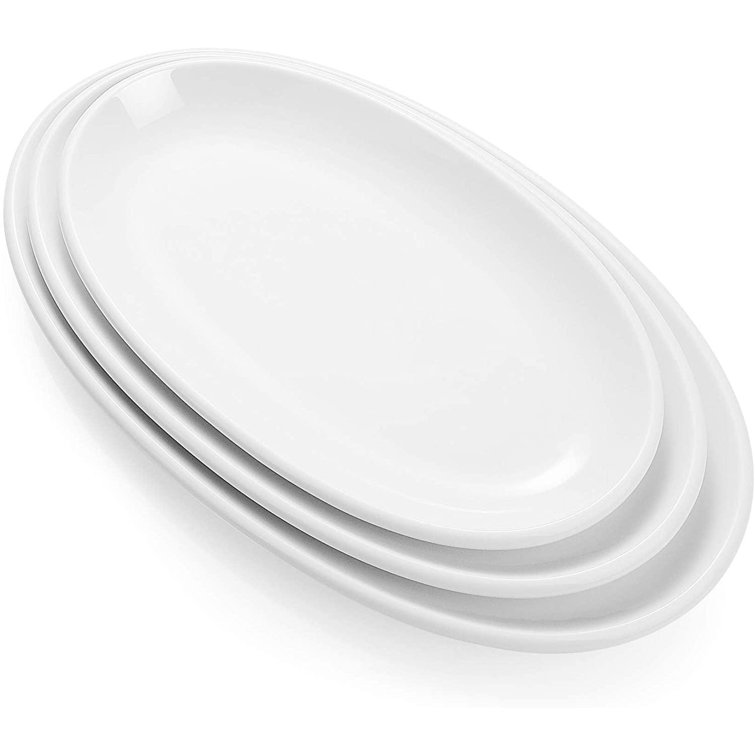 Latitude Run® Serving Platters, White Porcelain Serving Platters For